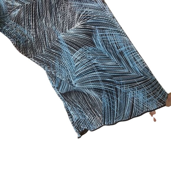 Only 9 Women's 3X Tie Back Y2K 3/4 Sleeve Crossover Front Pullover Blouse Top - Picture 4 of 5